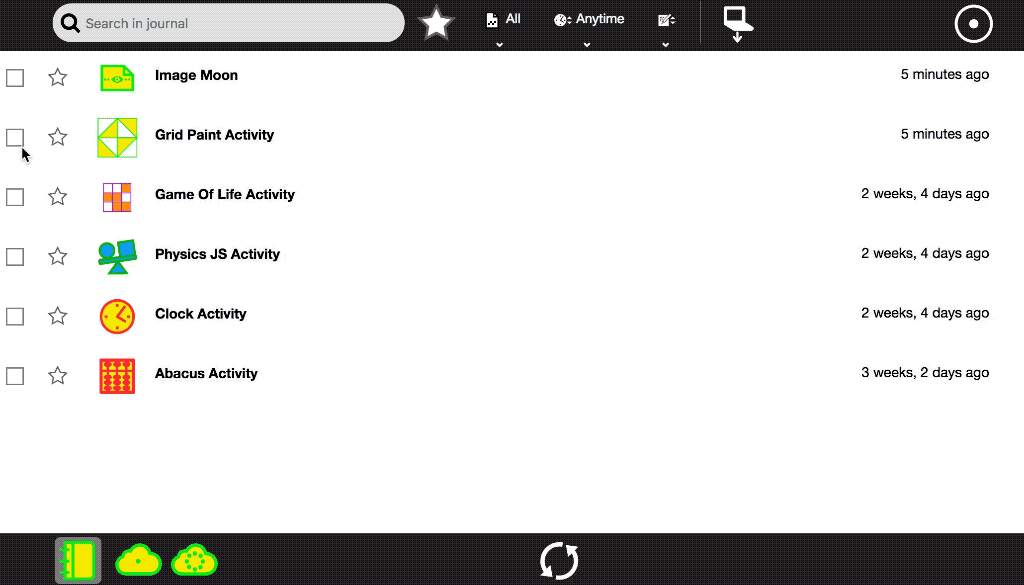 Import/Export from the device